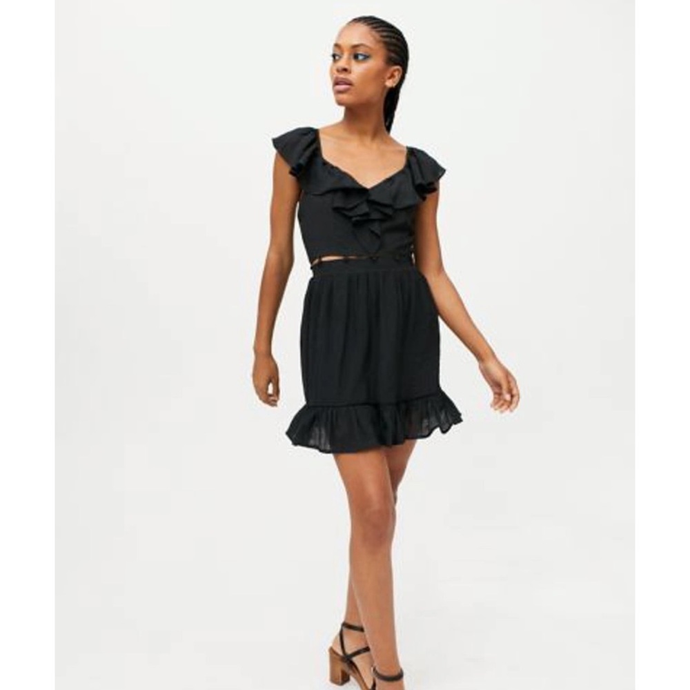 NWOT MINKPINK Feel the Breeze Mini Dress Black Size Small